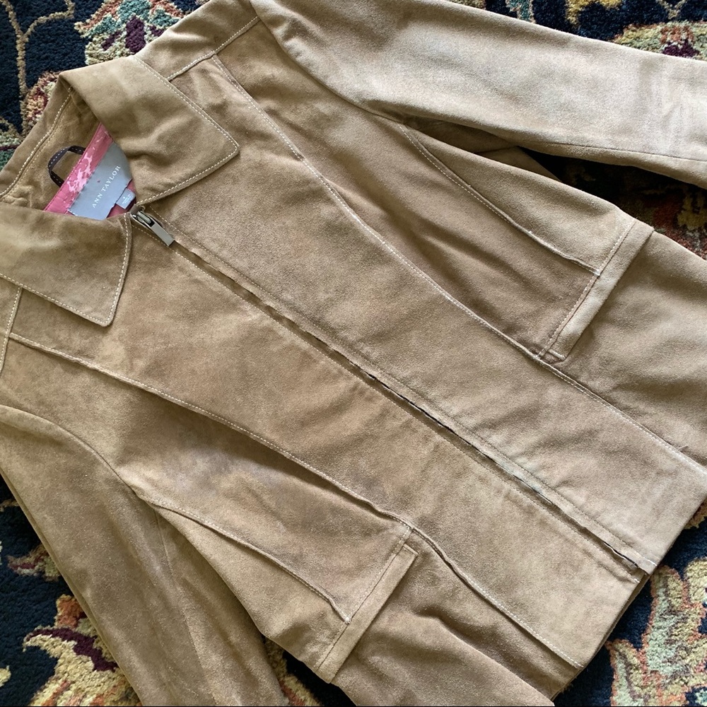 Suede Jacket - Ann Taylor - Size S